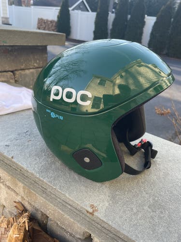 Green Men's Large POC Skull Orbic X Spin Helmet FIS Legal