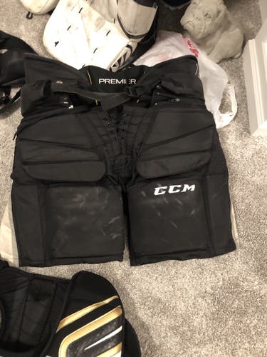 Black Intermediate XL CCM Premier Goalie Pants