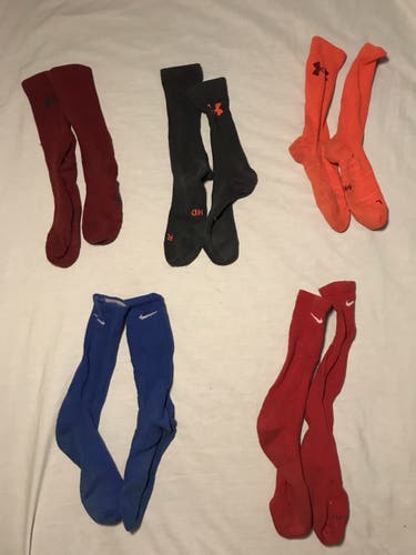 Under Armour and Nike Socks - 5 pair