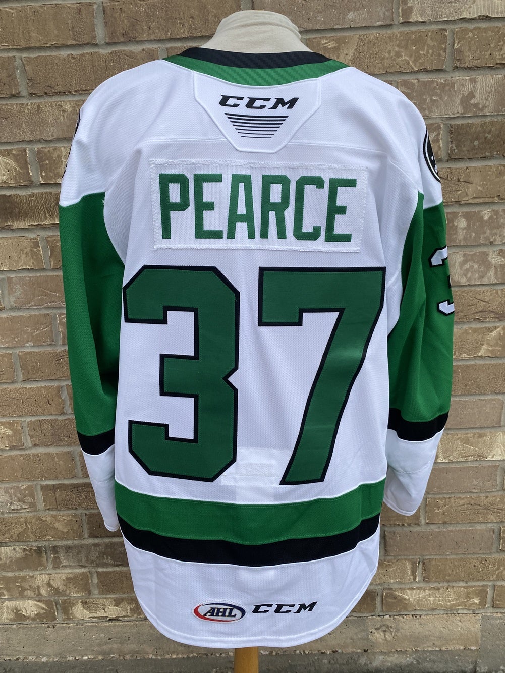 CCM Pro Stock Texas Stars Game Worn Jersey PEARCE 1123 | SidelineSwap