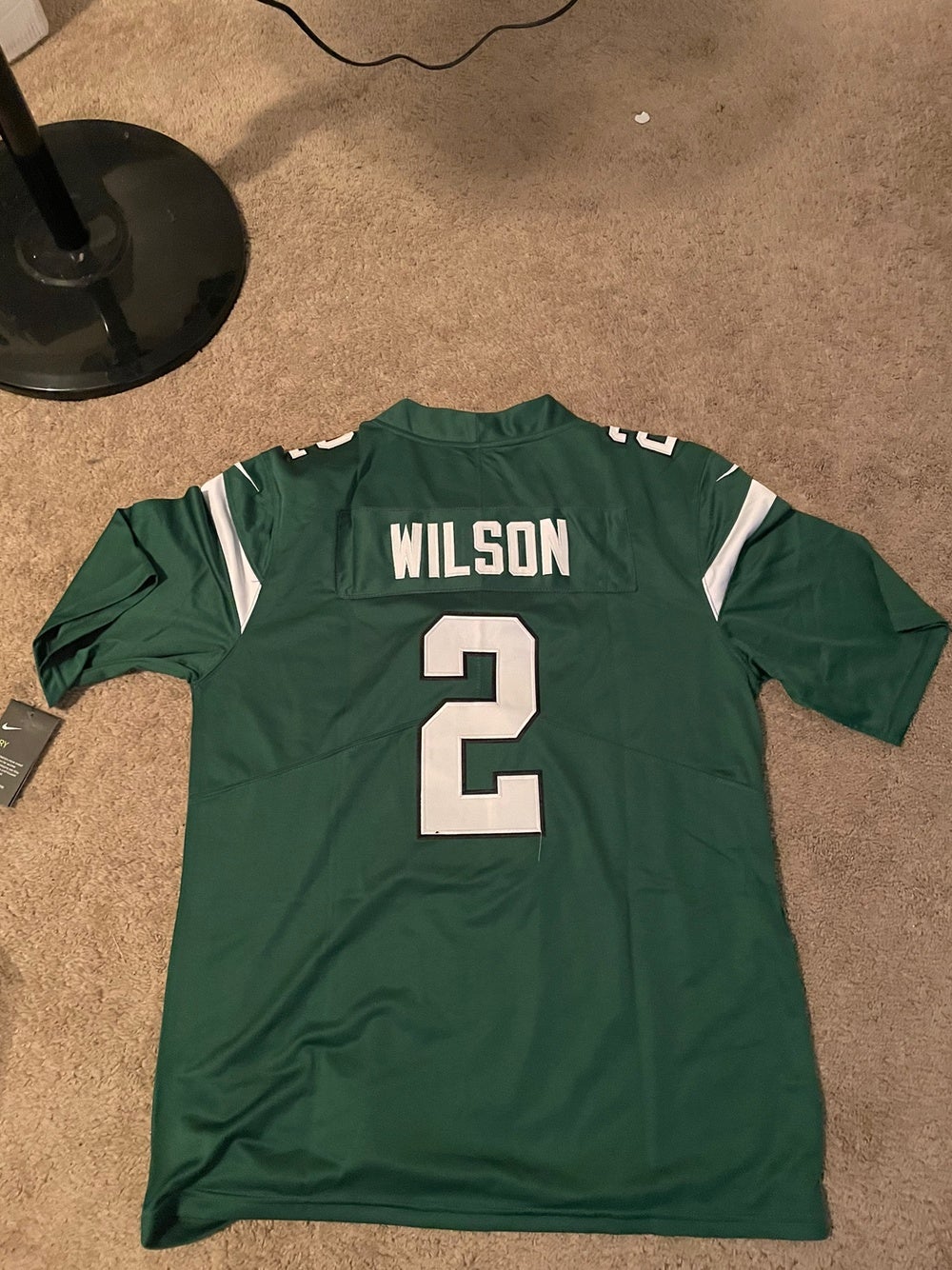 Nike Men's New York Jets Zach Wilson #2 Green Game Jersey