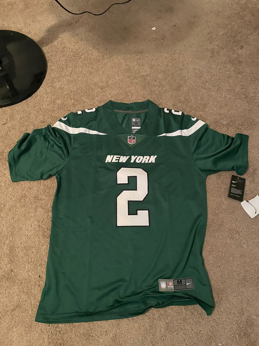 Youth Nike Zach Wilson Gray New York Jets Inverted Team Game Jersey