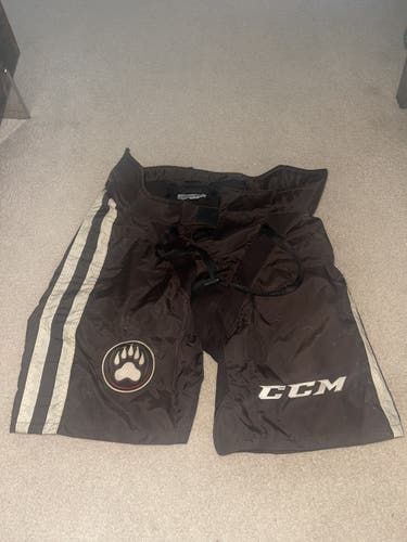 Hershey Bears Brown Used Small CCM Pro Stock PP90 Pant Shell