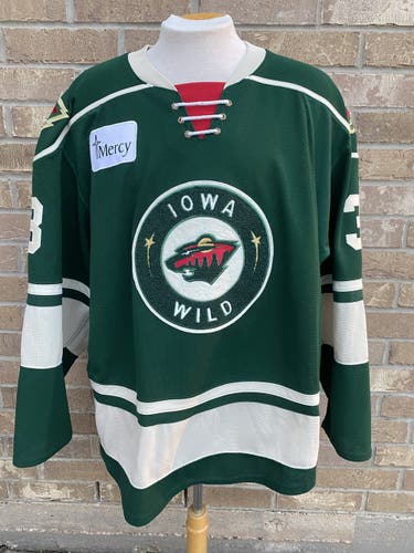 CCM Pro Stock Iowa Wild Game Worn Jersey MATSON 1130