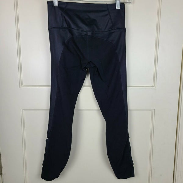 Athleta Cobra Tight Black Yoga Studio Workouts Crop Pants Cut-out Size: XS