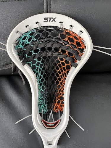 White Used Attack & Midfield STX Strung Stallion Head