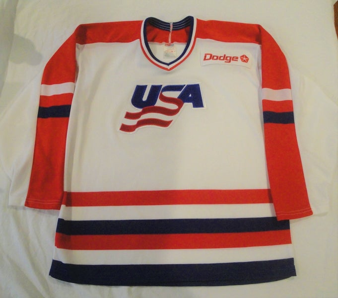 1992 TEAM USA VINTAGE OYLIMPIC JERSEY CCM LARGE WHITE