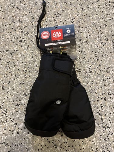 Brand New Medium Black 686 Mountain Mitt Mittens