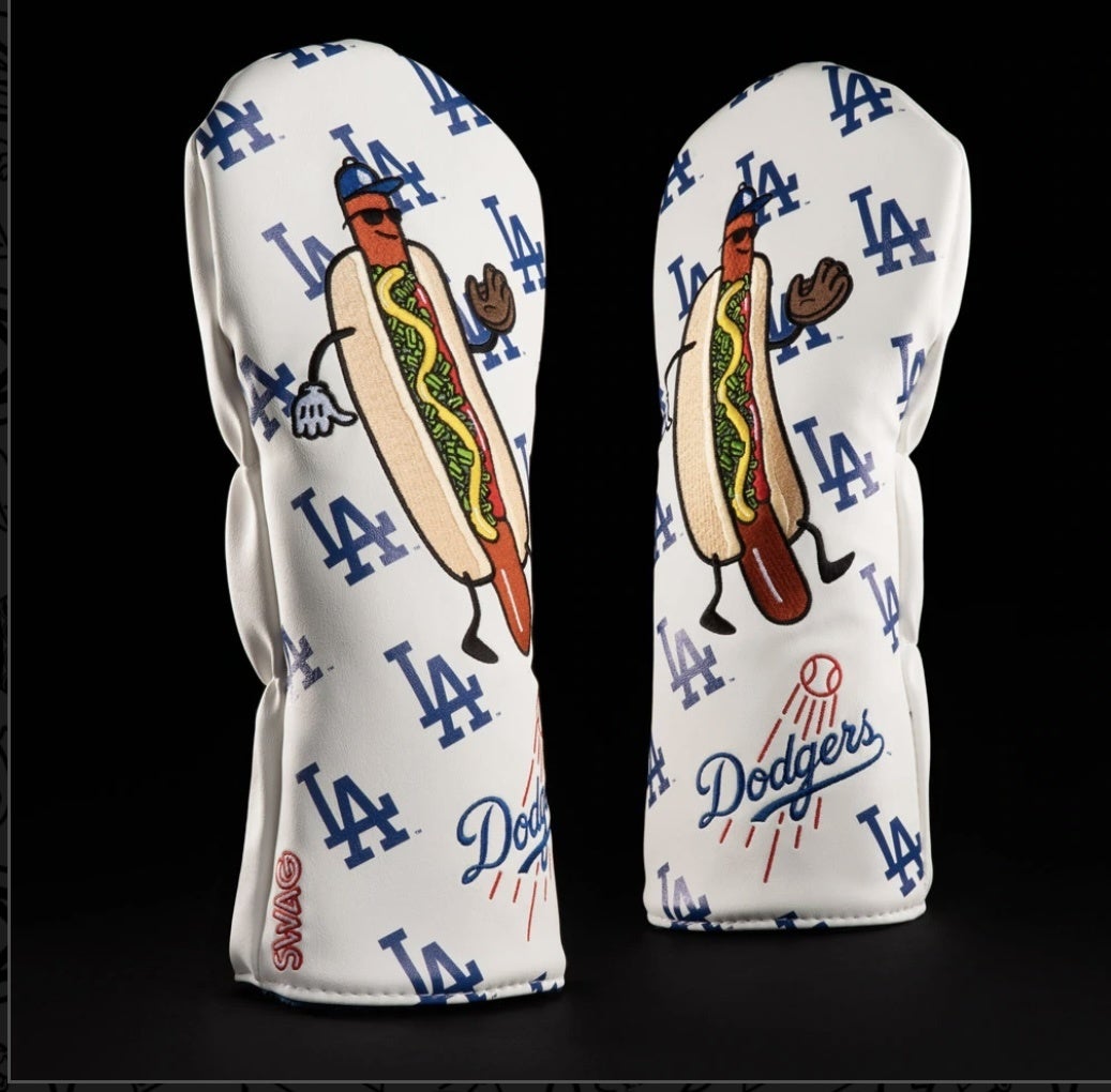 Los Angeles Dodgers Golf Bag, Dodgers Head Covers, Sports Equipment