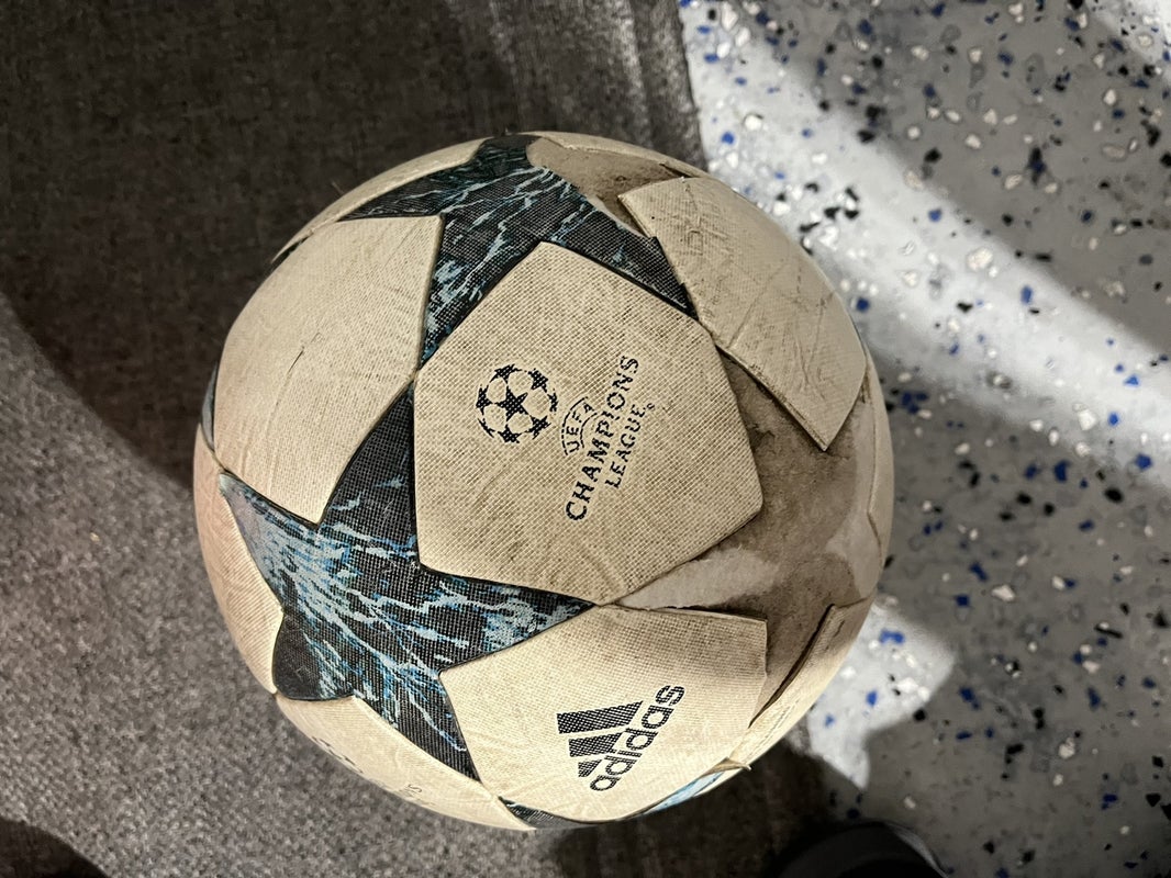 White Used Adidas Soccer Ball