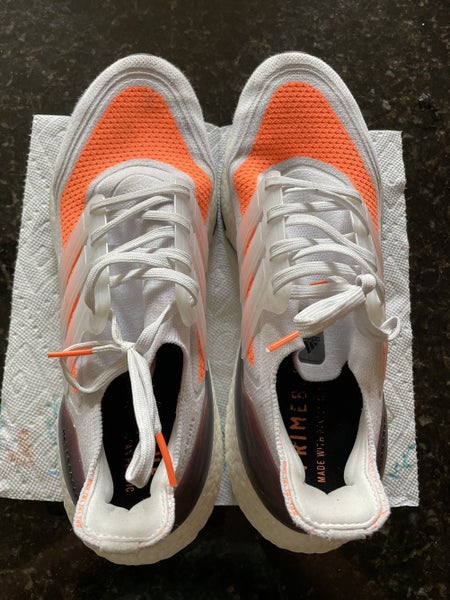 White Men's Size 11.5 (Women's 12.5) Adidas Ultraboost Shoes