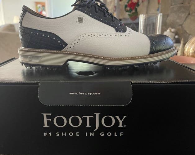 Footjoy Classics Dry Premiere Golf Shoes Blue Men's Size 9.0