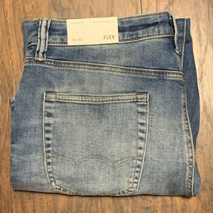 American Eagle Athletic Next Level Air Flex Mid Washed Jeans Men's Sz 34 x 30