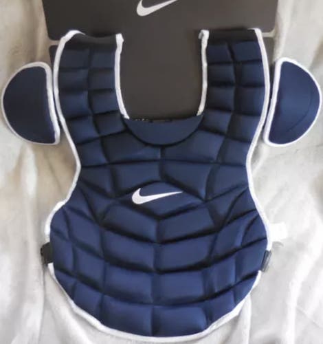Nike navy blue chest protector, 17in new never worn
