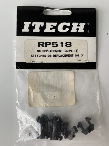 ITECH N6 Dangler Throat Guard Neck N6 Replacement Clips Set RP518 for Goalie Combo Or Mask