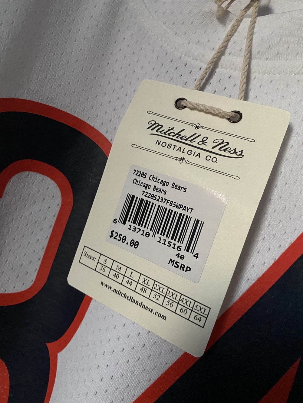 Bears authentic jersey