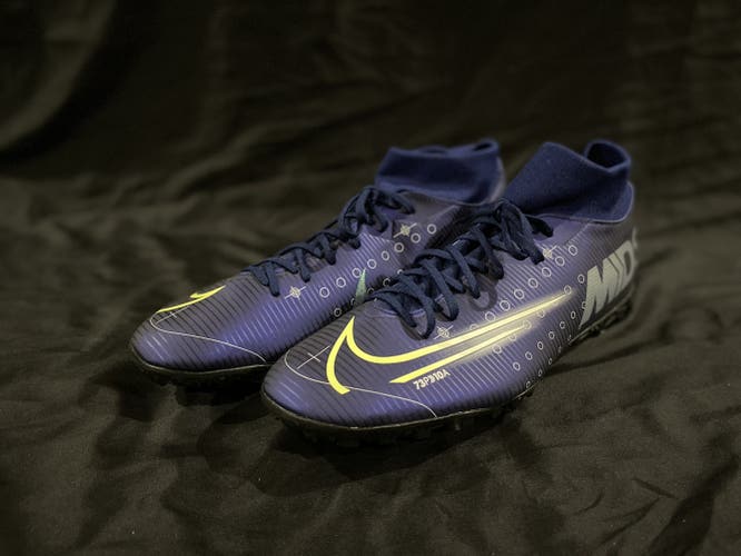 Superfly 7 Elite MDS Turf Soccer Cleat - Blue Void/Barely Volt/White/Black