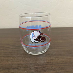 Houston Oilers NFL FOOTBALL SUPER VINTAGE Rocks Whiskey Glass!