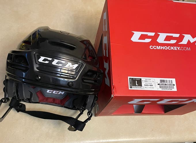 New CCM Resistance Helmet Sr Large Black Pro Stock