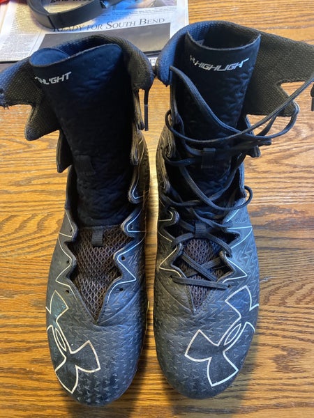 Black Used Molded Cleats High Top Highlight