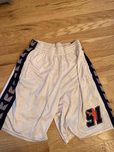 Team 91 White Small Shorts