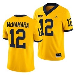 Men/Women/Youth Cade McNamara Michigan Wolverines College Football Big Ten Yellow Jersey Stitched