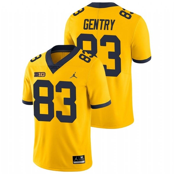 Men/Women/Youth Zach Gentry Michigan Wolverines College Football Big Ten Yellow Jersey Stitched