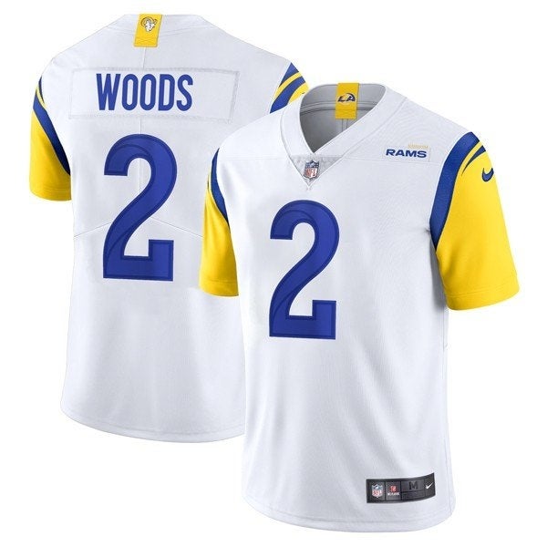 Men/Women/Youth #2 Robert Woods Los Angeles Rams Vapor Limited Football Jersey Stitched - White