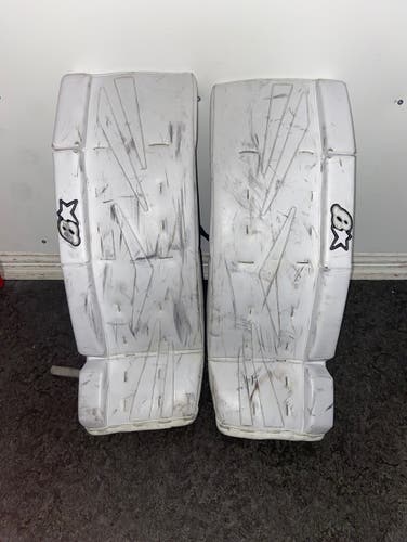 White Junior 29" Brian's NetZero Goalie Leg Pads