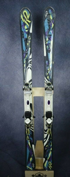 K2 LOTTA LUV SKIS SIZE 163 CM WITH MARKER BINDINGS