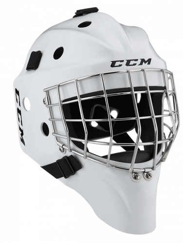 White Goalie Mask Youth New CCM 1.5