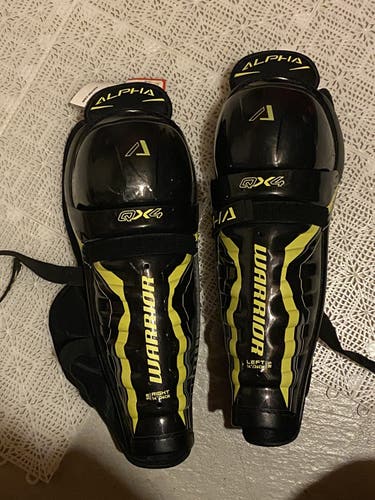 New Senior Warrior  Alpha QX4 Shin Pads Size 14”