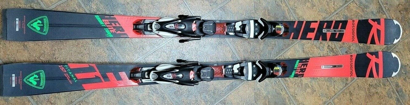Rossignol Hero Elite ST TI Skis 157 cm w/bindings Ex. Condition Carving R11 2020