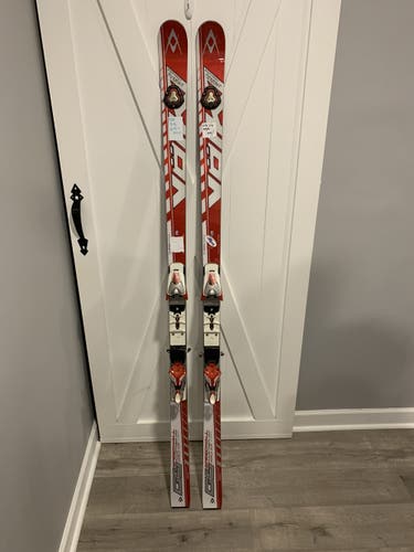 Skis Used Volkl Racing Racetiger Speedwall WC With Bindings