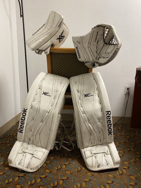 White Senior 33+1 Reebok Premier XLT Pro Goalie Full Set