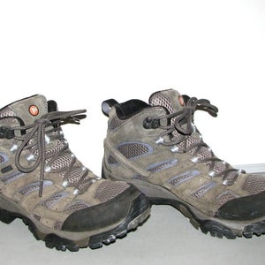 Merrell Moab 2 Granite Women's Mid Waterproof Hiking Trail Boots Shoes ~ Size 9