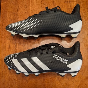 Black Cleats Used Unisex Size 6.5 (Women's 7.5) Adidas Predator 20.4