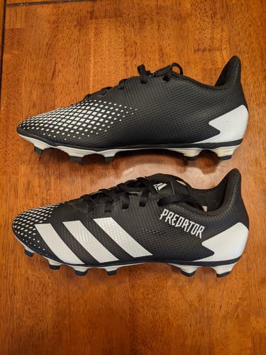 Black Cleats Used Unisex Size 6.5 (Women's 7.5) Adidas Predator 20.4