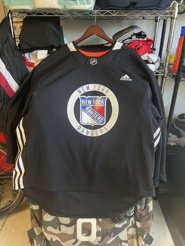 Adidas 58g goalie cut practice jersey New York Rangers