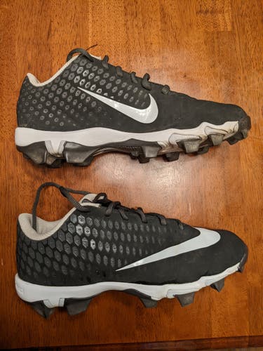 Black Used Youth Kid's Nike Lunar Vapop Baseball Cleats (5.5Y)