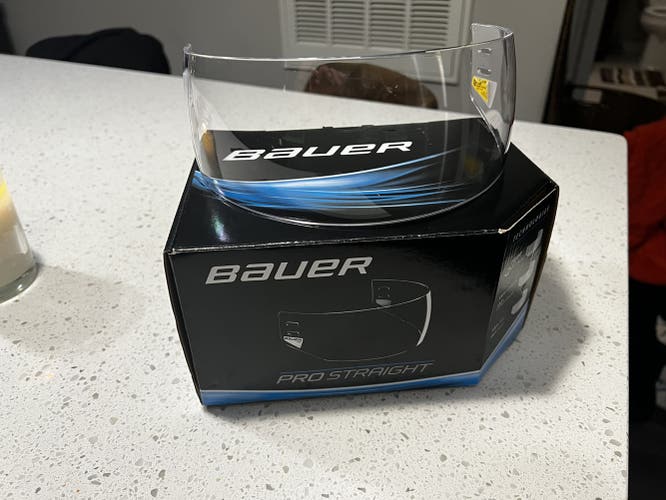 Senior  Bauer Visor Pro Straight Visor Clear