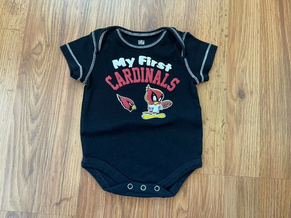 Arizona Cardinals NFL FOOTBALL MY FIRST Infant Size 0-3M Boys Baby Body Suit