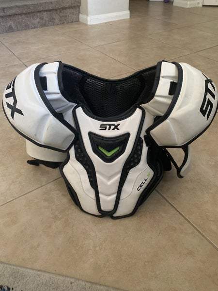 Used Large STX Cell IV Shoulder Pads. Barely Worn And In great shape.