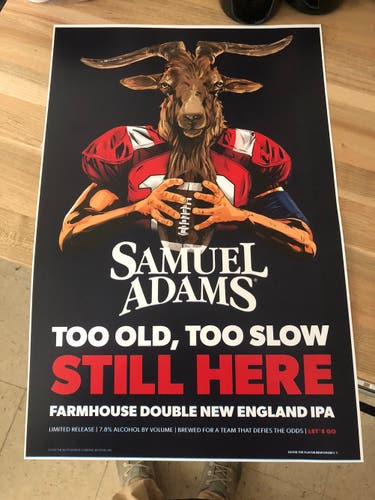 Limited edition Tom Brady Sam Adam’s poster