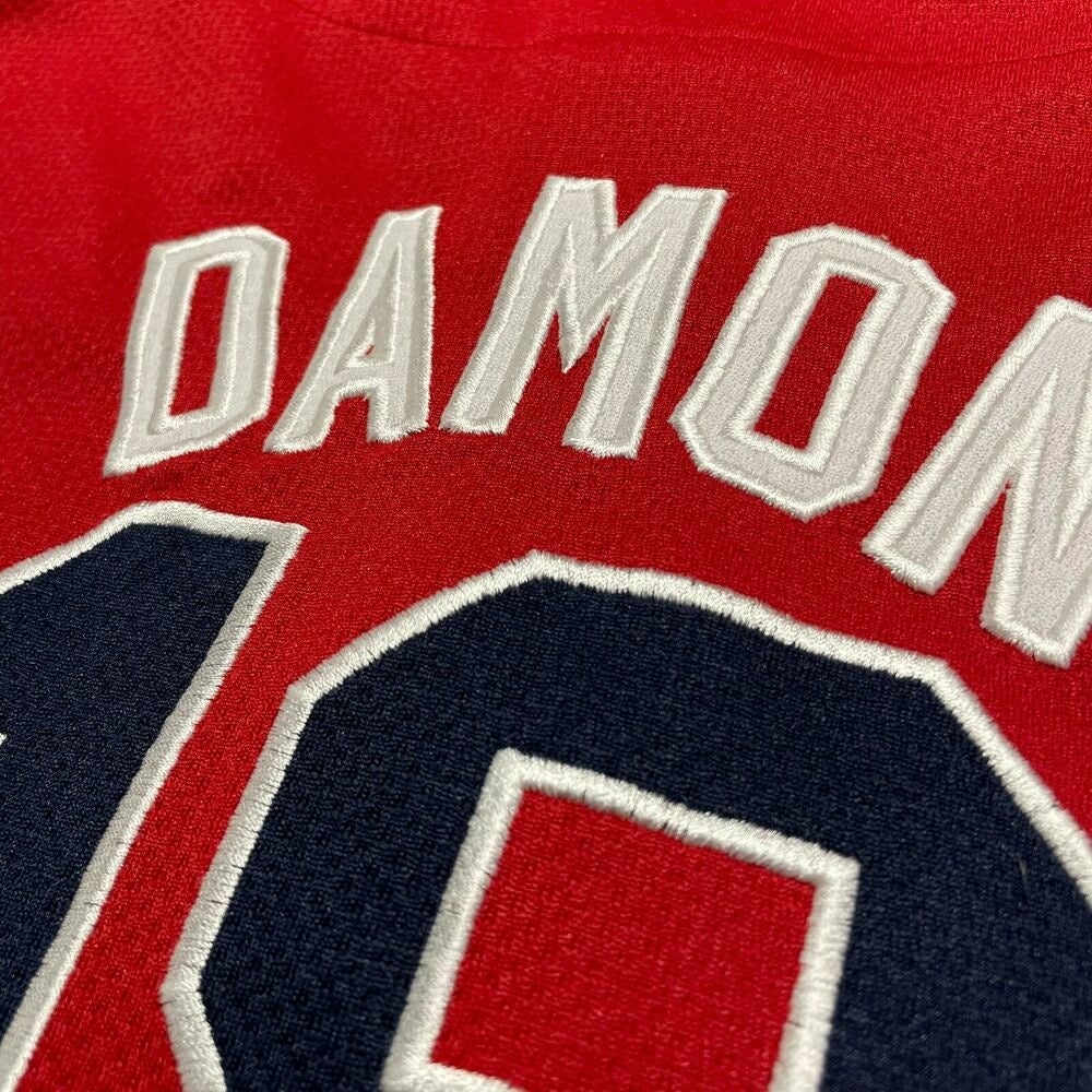 Authentic Johnny Damon Majestic Boston Red Sox Jersey Red Alternative Mens  Small