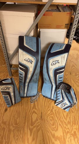 Blue Senior 35" Brian's  OPTiK Goalie Leg Pads