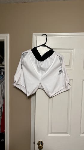 White Adult Medium Adidas Shorts