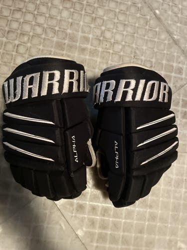 Black Used Warrior 13" Alpha QX4 Gloves