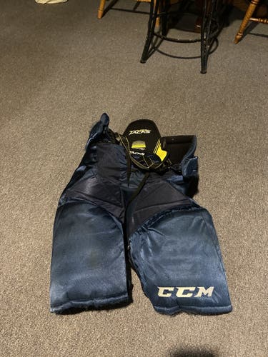 Blue Used Medium CCM  Tacks Hockey Pants