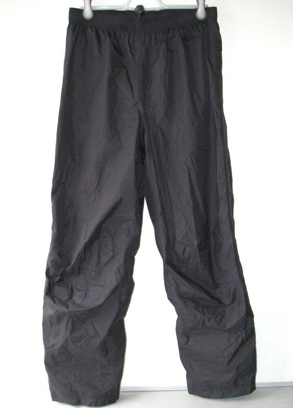 L.L.Bean Men's Gore-Tex Black Nylon Mesh-Lined Stowaway Rain Snow Pants ~ Size M